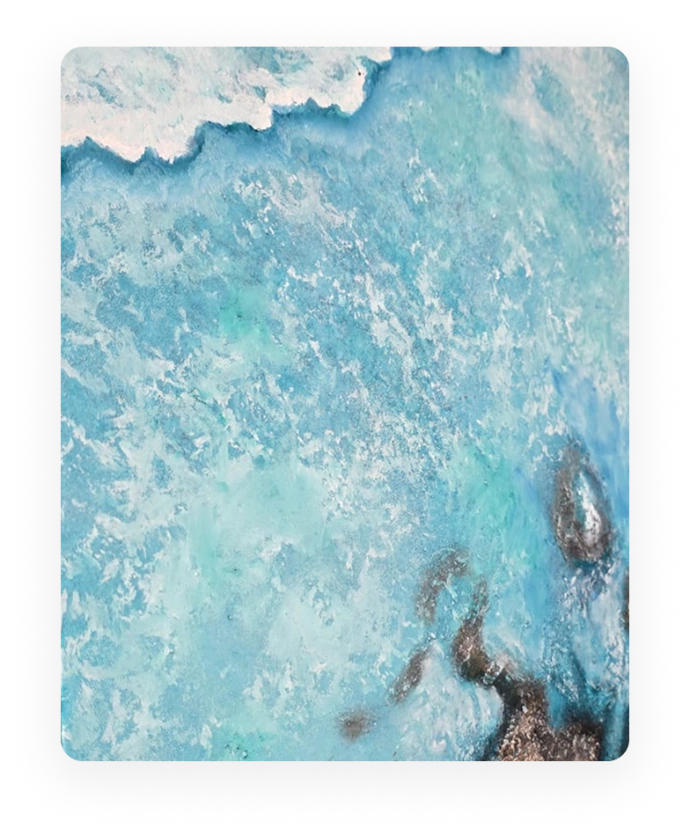 ocean-inspired art workshop