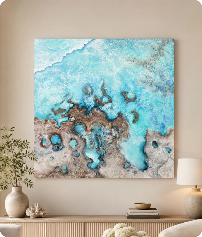 ocean-inspired art workshop